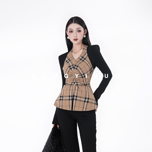 款 女装 厚款 MD依诺 百搭长袖 2025冬季 收腰显瘦时尚 上衣 梧桐细雨