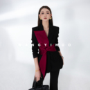 设计感西装 MD依诺 长袖 2025秋季 休闲拼接显瘦气质外套 安格雷洛