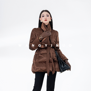 显瘦气质时尚 MD依诺 新款 2025冬季 轻奢优雅羽绒服外套 桃意绵绵