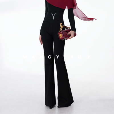 MD依诺【暖感融融】2026新款穿搭高腰时尚通勤气质设计感休闲裤子