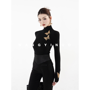 时尚 2025秋冬新款 百搭加绒显瘦半高领打底上衣 自然灵域 MD依诺