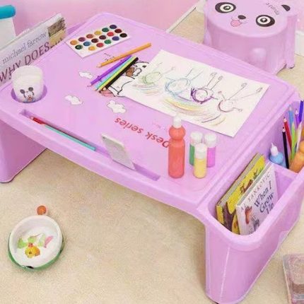 学生笔记本电脑塑料非床上儿童懒人膝上小书桌子宿舍折叠学习桌