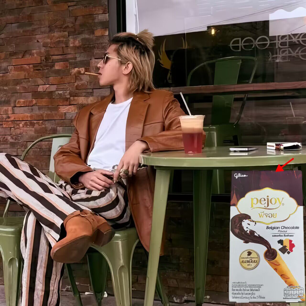 蔡徐坤同款巧克力泰国进口格力高比利时朱古力百利滋注心饼干零食