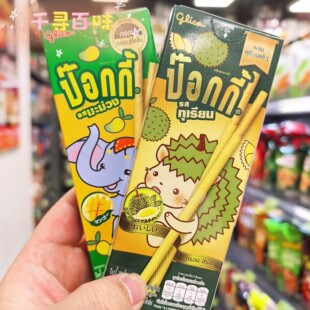 香港代购 泰国进口格力高glico芒果榴莲味芒果味饼干棒休闲零食
