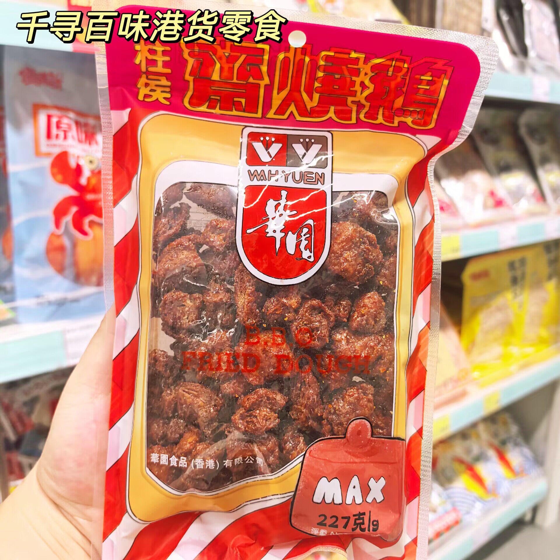 香港大狗 香港华园侯柱斋烧鹅袋装港澳台风味素食零食227g