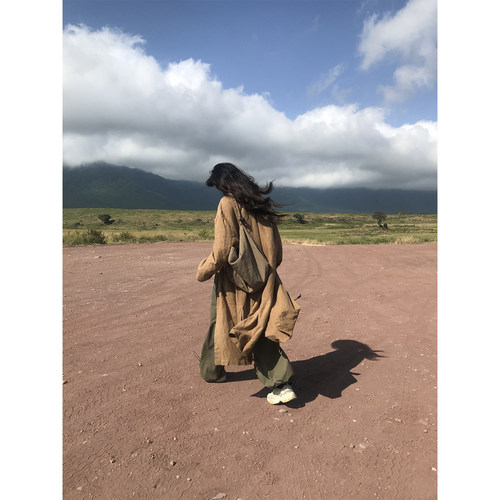 Norain不下雨中长款收腰风衣外套