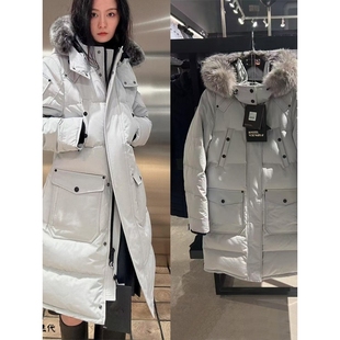 【惊!折扣】代购Moose/小剪刀羽绒服 男女CAUSAPCAL长款保暖连帽