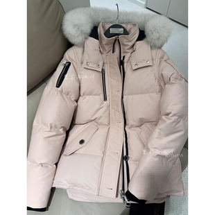 【惊!折扣】枫叶国经典款3Q小剪刀加厚进口蓝狐大毛领羽绒服女情