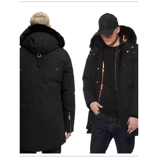 【惊!折扣】加拿大 金剪刀羽绒服男加厚毛领中长款派克连帽外套