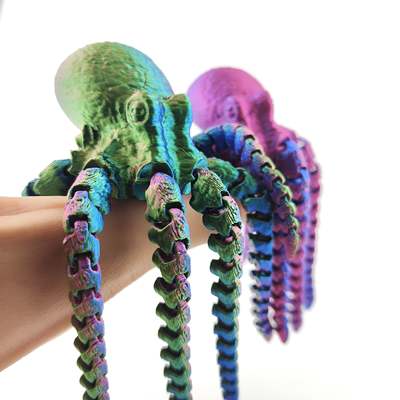 3D打印八爪章鱼可沉水鱼缸内饰