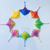 3d打印玩具魔鬼鱼玩具儿童益智玩具鳐鱼海洋生物批发爆款 景区同款