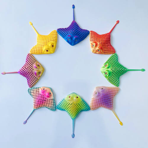 3D打印仿真魔鬼鱼玩具鳐鱼模型