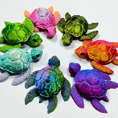 3d打印关节可动海龟爆款玩具