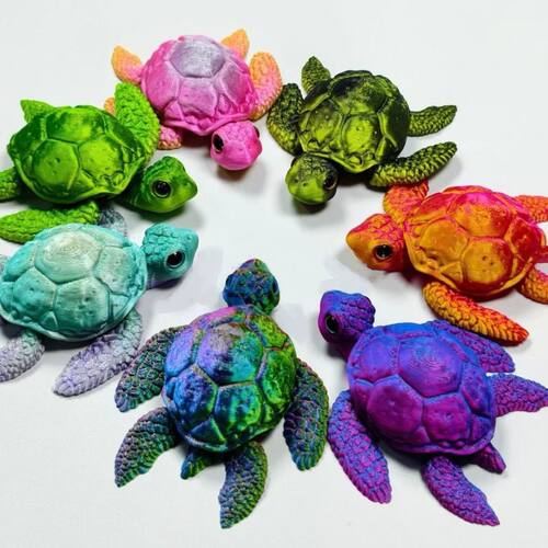 3d打印关节可动海龟爆款玩具