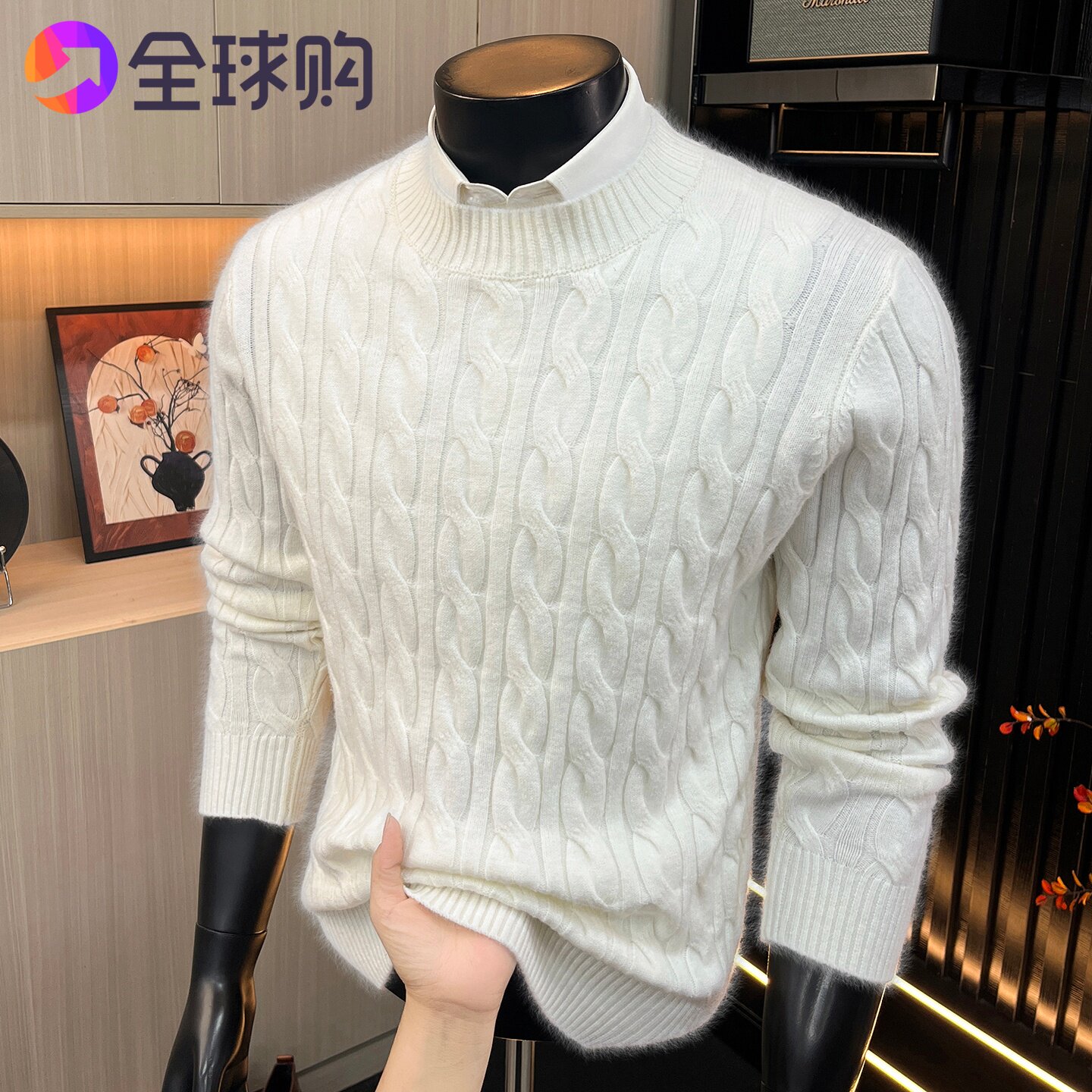 杰克斯汤米抗加厚羊毛打底衫