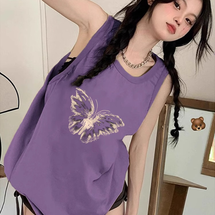 纯棉吊带坎肩跨栏背心无袖t恤女2025夏季外穿宽松慵懒风挂脖上衣,女装/女士精品,背心吊带,淘宝优惠券,粉丝福利购,淘宝优惠卷