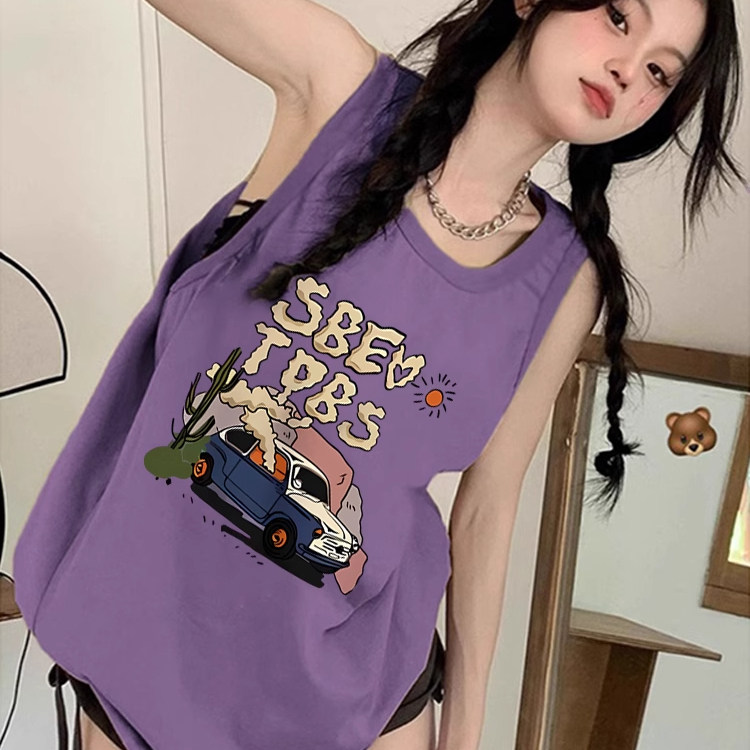 纯棉吊带运动坎肩跨栏背心无袖t恤女夏外穿慵懒风宽松篮球服上衣,女装/女士精品,背心吊带,淘宝优惠券,粉丝福利购,淘宝优惠卷