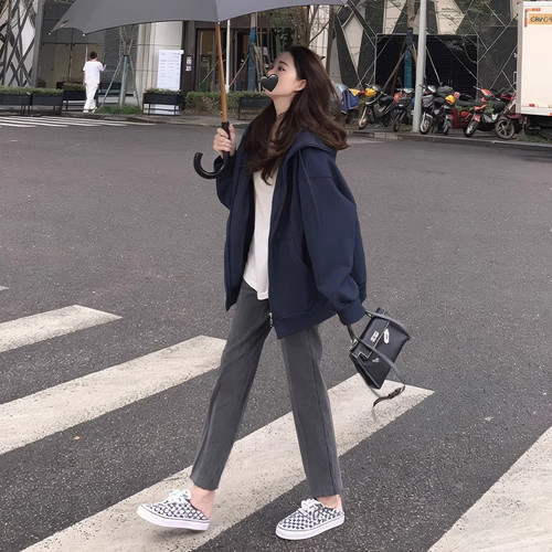 开衫卫衣外套女春装2026新款早秋