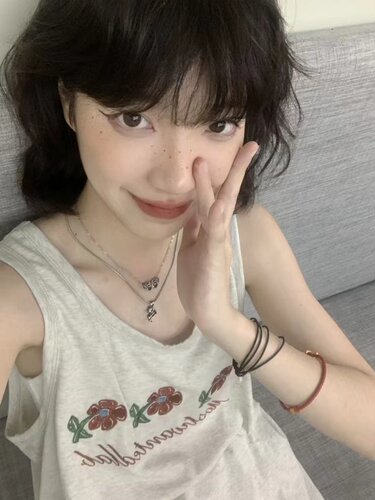 纯棉港风吊带坎肩背心无袖女夏季
