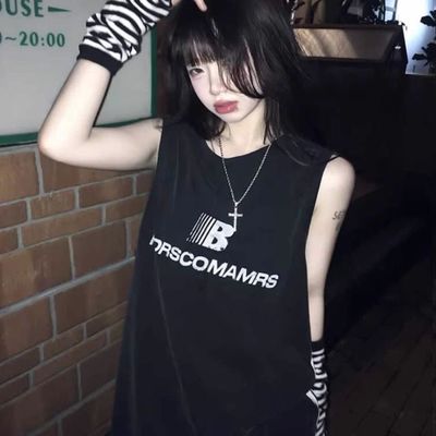 纯棉吊带坎肩背心无袖t恤女夏