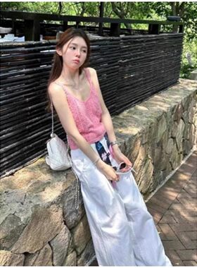 镂空针织美背小吊带背心内搭女夏