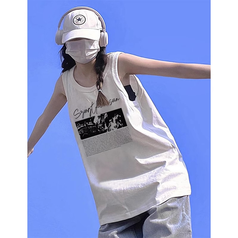 纯棉吊带坎肩跨栏背心无袖t恤女夏外穿高级感宽松慵懒风挂脖上衣,女装/女士精品,背心吊带,淘宝优惠券,粉丝福利购,淘宝优惠卷