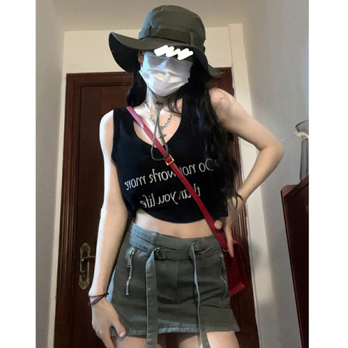 纯棉吊带运动坎肩背心内搭无袖女
