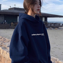 加绒加厚卫衣女2025新款 小个子宽松韩系慵懒风连帽上衣外套 秋冬季