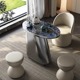 极简茶桌椅组合小户型阳台功夫泡茶桌可移动 奢石岩板茶车轻奢意式