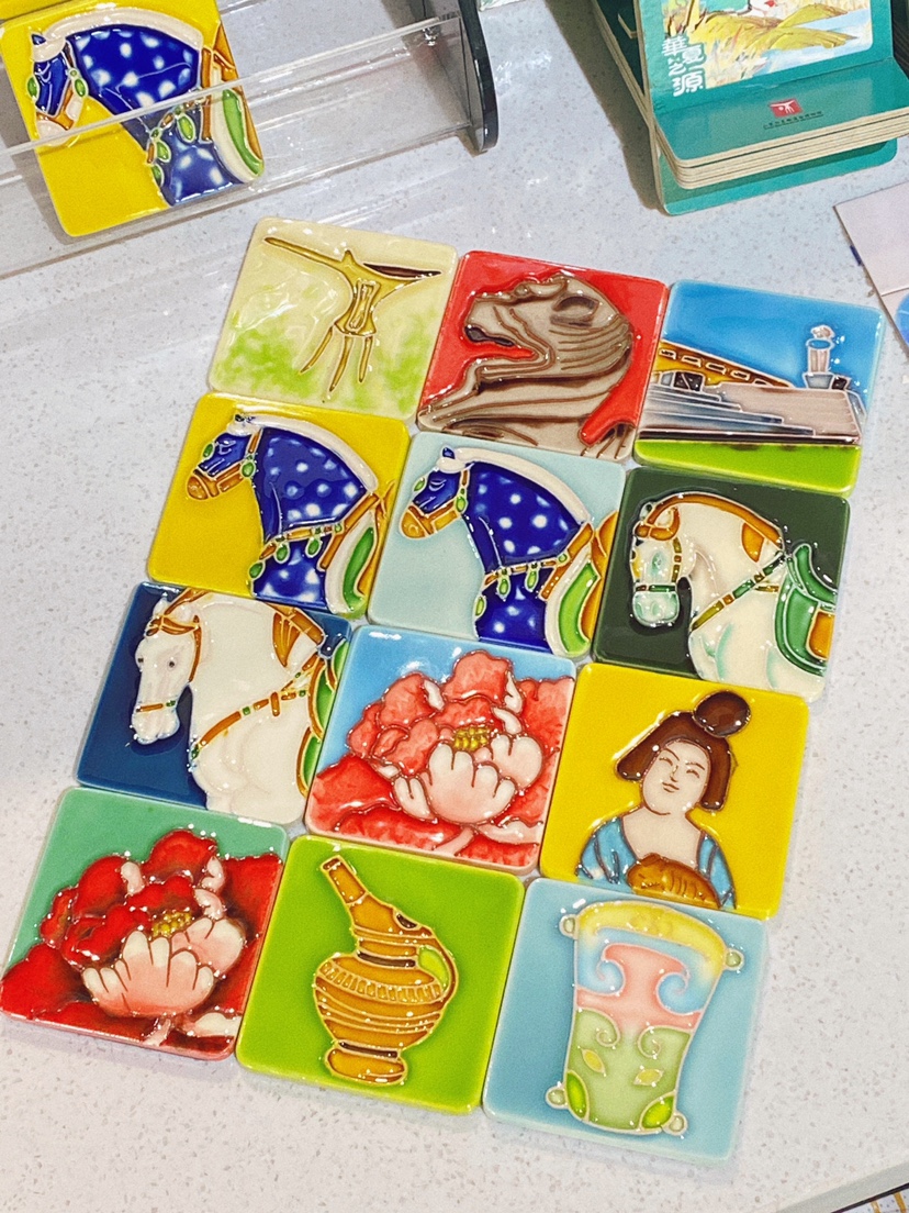 洛阳礼物·三彩冰箱贴（随机发）