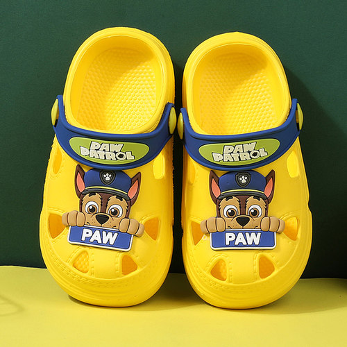 汪汪队拖鞋儿童洞洞鞋包头凉鞋