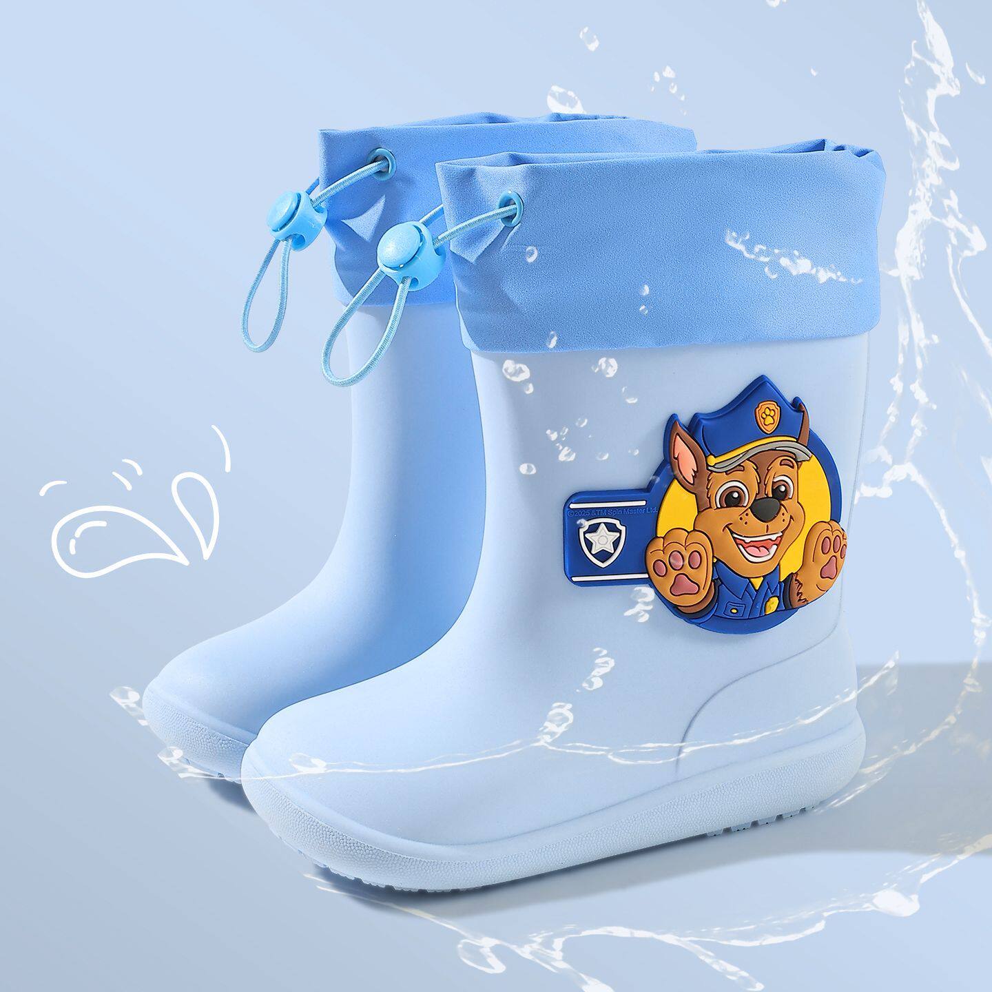 汪汪队立大功儿童雨鞋幼儿园上学专用卡通防滑防水束口小宝宝雨靴