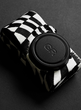 camin马毛皮真皮理光GR4相机皮套保护套GR3收纳包GR3X HDF底座套