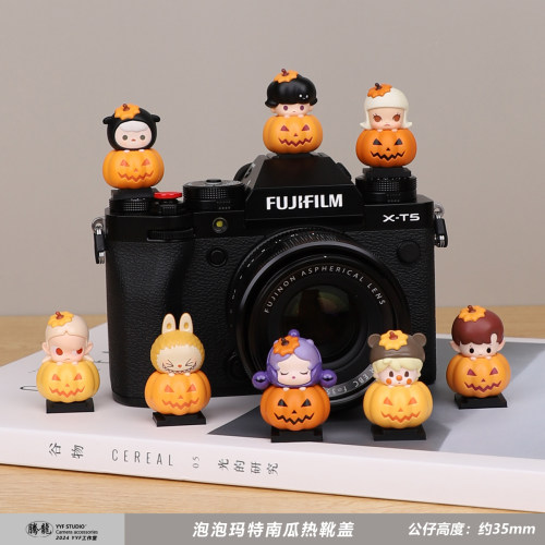 泡泡玛特万圣节南瓜系列热靴盖