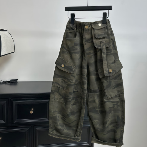 纯棉品质休闲伞兵工装迷彩长裤