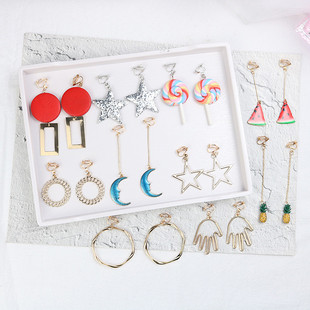 耳夹无耳洞女复古韩国气质简约清新长款学生冷淡风耳饰夹耳环