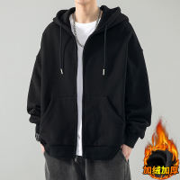 190 Extended cardigan hooded sweatshirt for tall men, spring and autumn thin zipper jacket for teenagers, men's top thumbnail 8