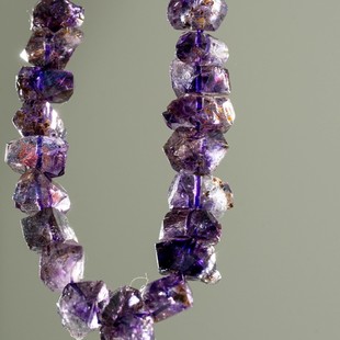 天然超七水晶原石手链 暴力黄 海蓝宝 月光石橄榄石紫水晶