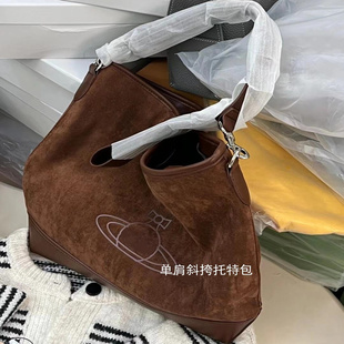 高品质现货 土星麂皮托特包女高级感时尚hobo流浪包单肩腋下