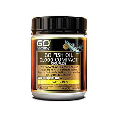 现货Go 高之源深海鱼油胶囊230粒无腥味2000mg新西兰进口