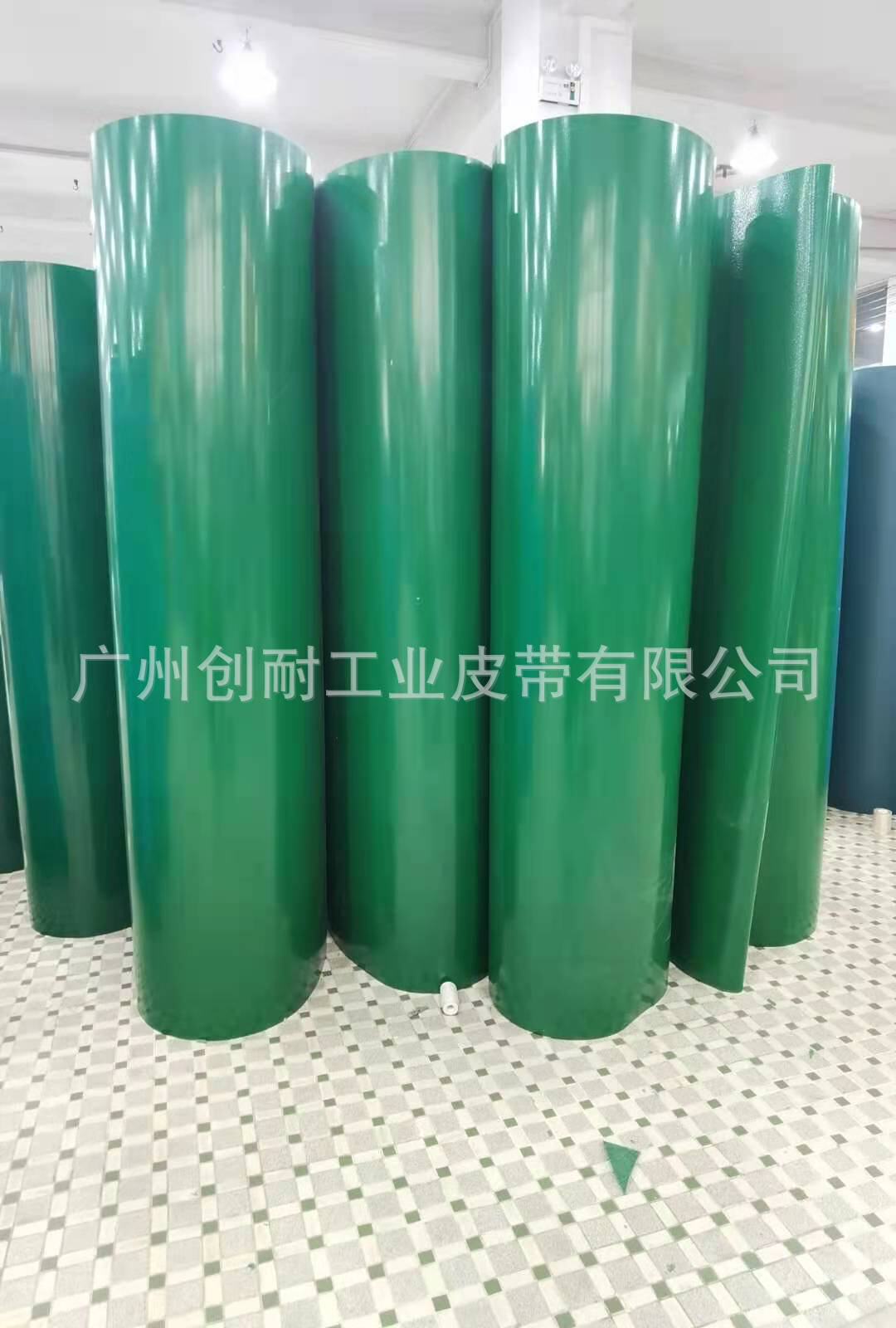 厂家生 产直供1-6毫米绿色pvc传输带 平面流水 线环形输送皮带