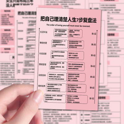 高清大张成长破局稳定内核自我思维认知提升人生规划管理科普贴纸