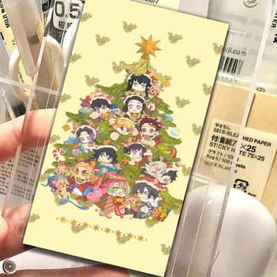 【鬼灭圣诞树小卡】鬼灭之刃全人物卡通形象Q版圣诞树diy桌面房间