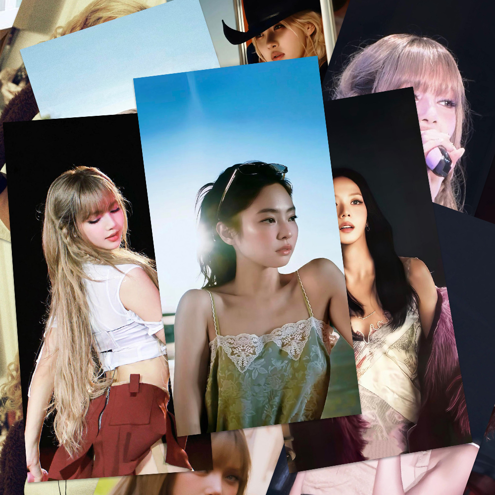 blackpink高颜值韩娱女团演唱会周边舞台神图双面精美小卡明信片