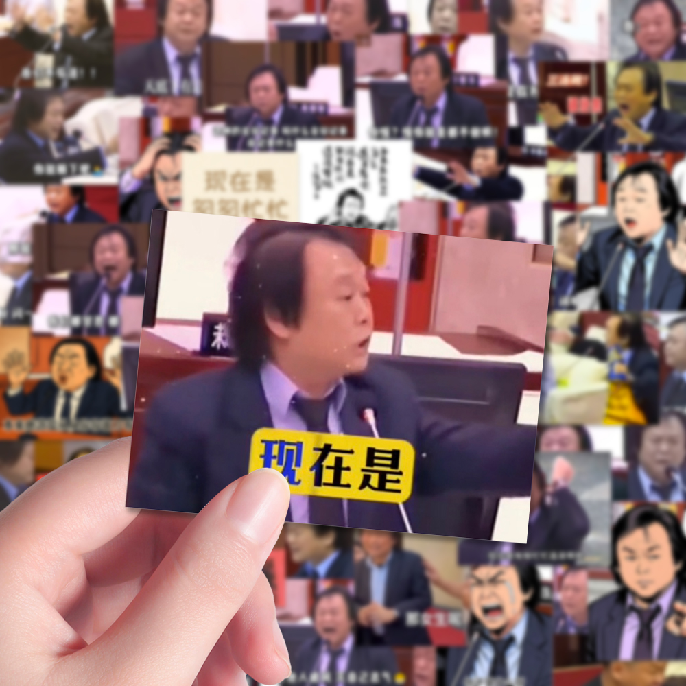 160张本来应该从从容容游刃有余抽象王世坚热梗表情包平板贴纸