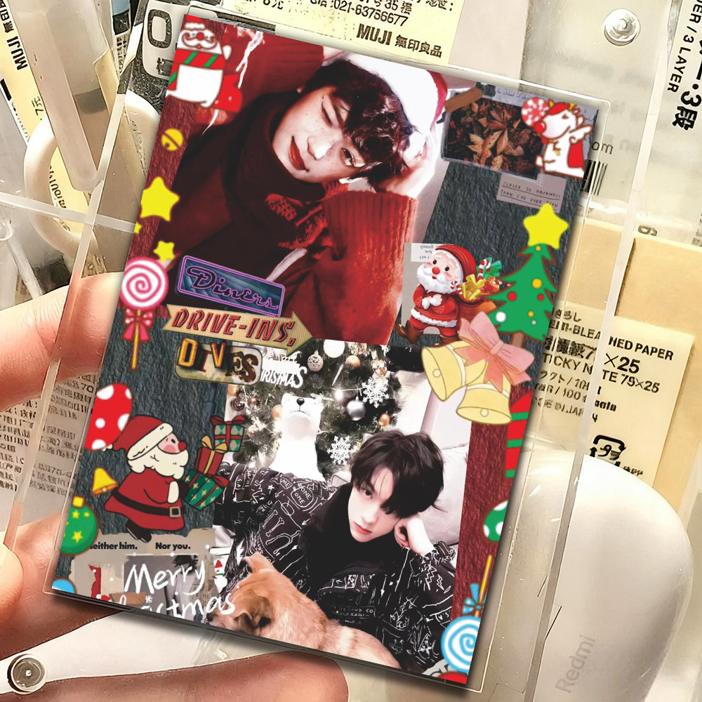 雷朋小卡雷朋双人圣诞氛围感ins风粉丝应援周边物料diy桌面