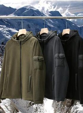 PSENY奥粒绒外套轻奢风高端天丝夹克男女同款连帽派克服重磅男装