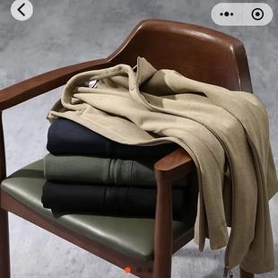 paterno抓绒衣意大利高端系列男装 轻奢外套双面奥粒绒夹克男 意式