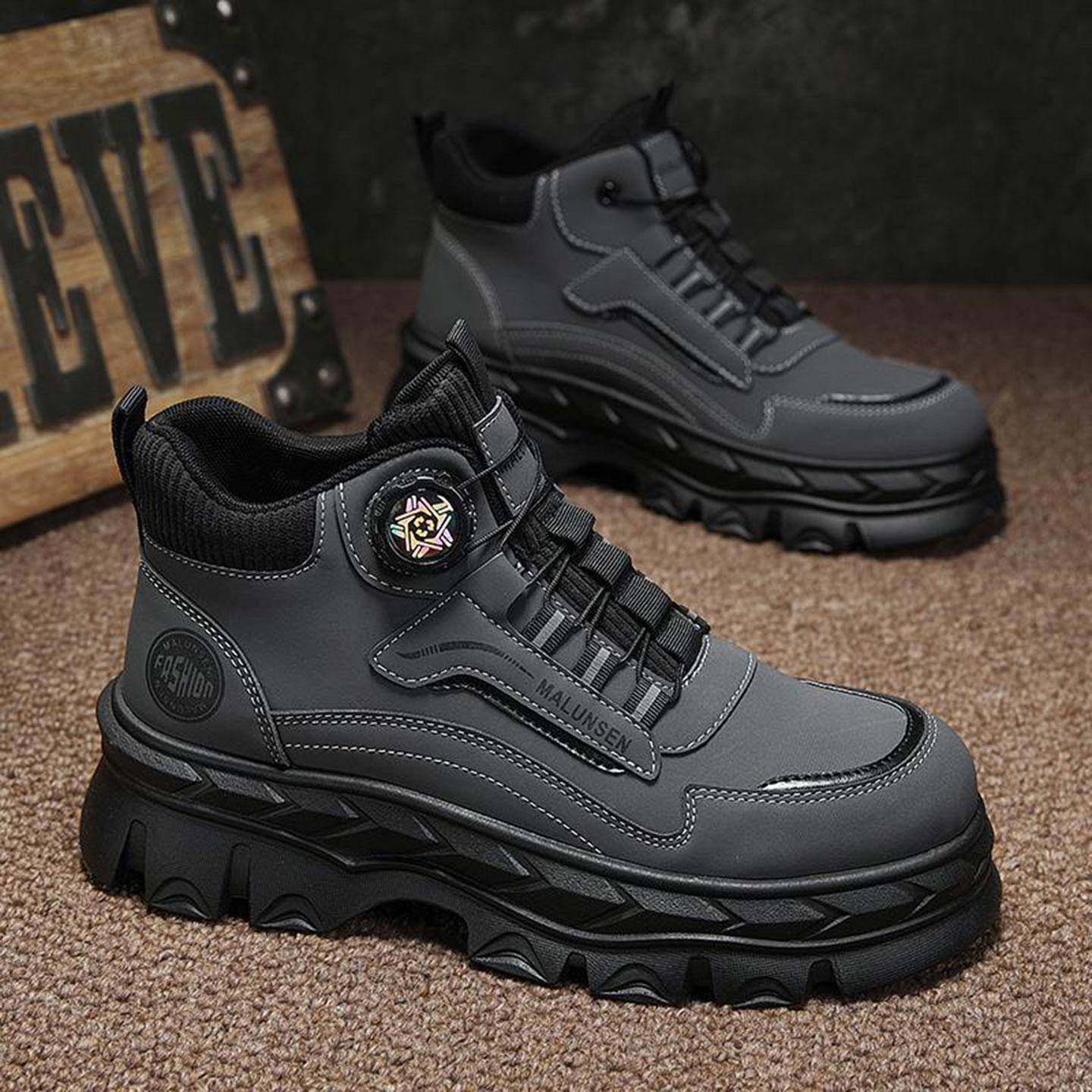 福建晋江源头工厂男鞋帕拉鞋男款飞行员工装靴男士高级感马丁靴子