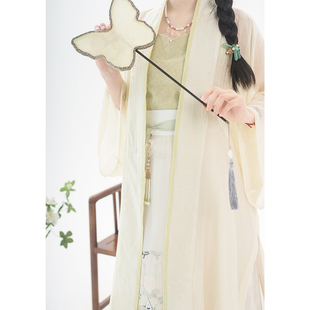 [时夏汉服]初晴 宋制汉服长干寺开衫外衫 天丝褙子对襟长衫夏季
